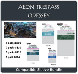 "Aeon Trespass: Odyssey" Compatible Sleeve Bundle (8801 X 8 + 8810 X 7 + 8812 X 3 + 8814 X 1) (ONLINE ORDER ONLY)
