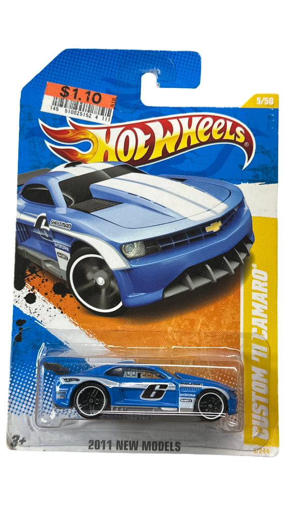 Hot Wheels 2011 New Models Blue 5/50 Custom '11 Camaro 5/244 (Online Order Only)