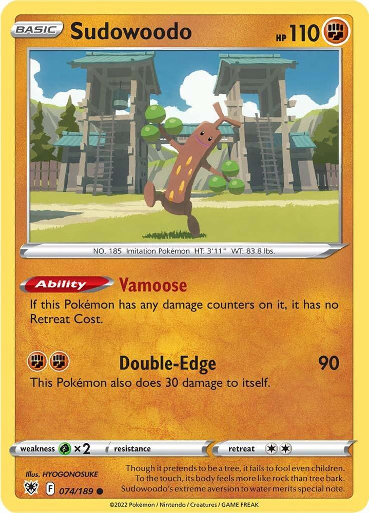 Sudowoodo (074/189) [Sword & Shield: Astral Radiance] (Online Only)