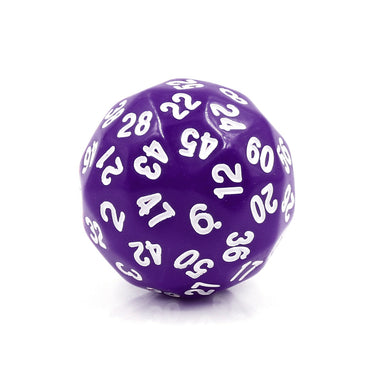 D60 Purple Opaque Single Die 60 Sided/s by HDdice / HengDadice (Online Only)