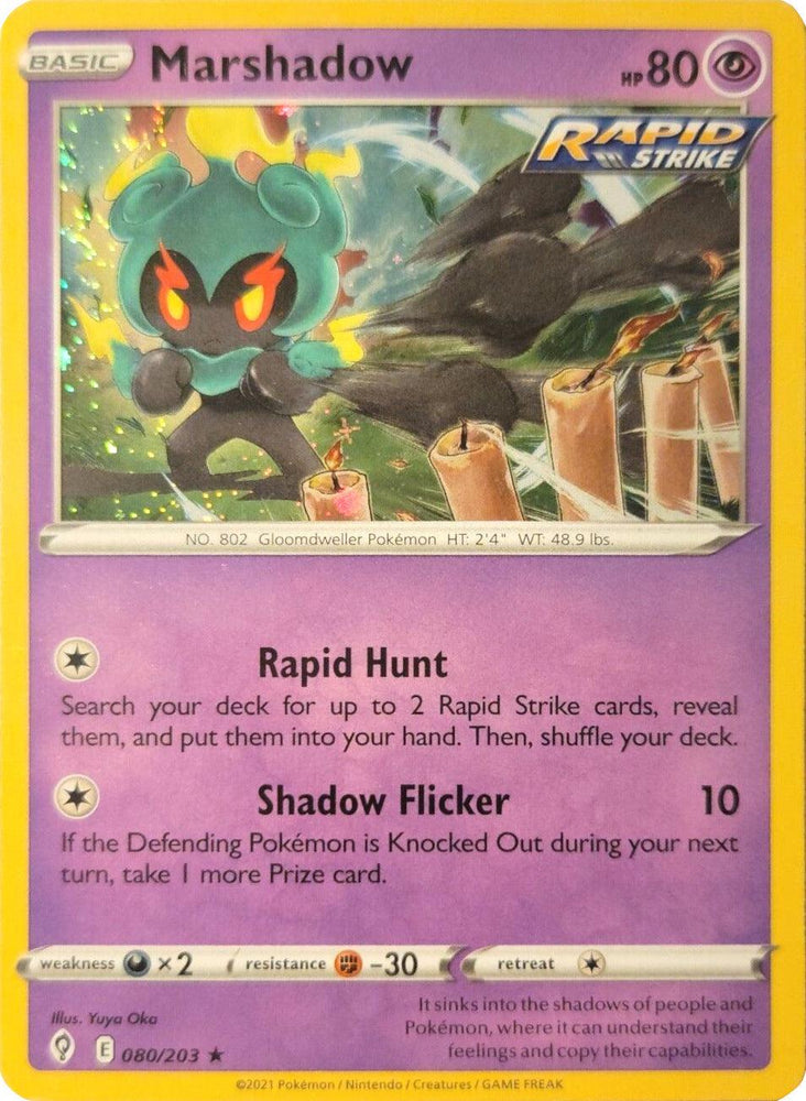 Marshadow (080/203) (Cosmos Holo) [Sword & Shield: Evolving Skies] (Online Only)