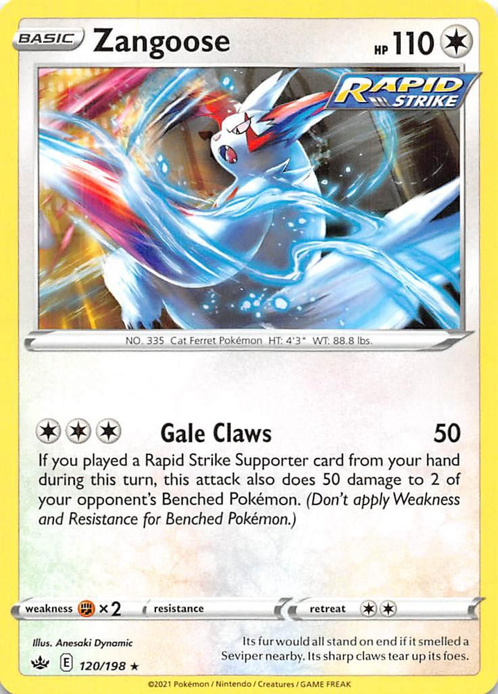 Zangoose (120/198) [Sword & Shield: Chilling Reign] (Online Only)