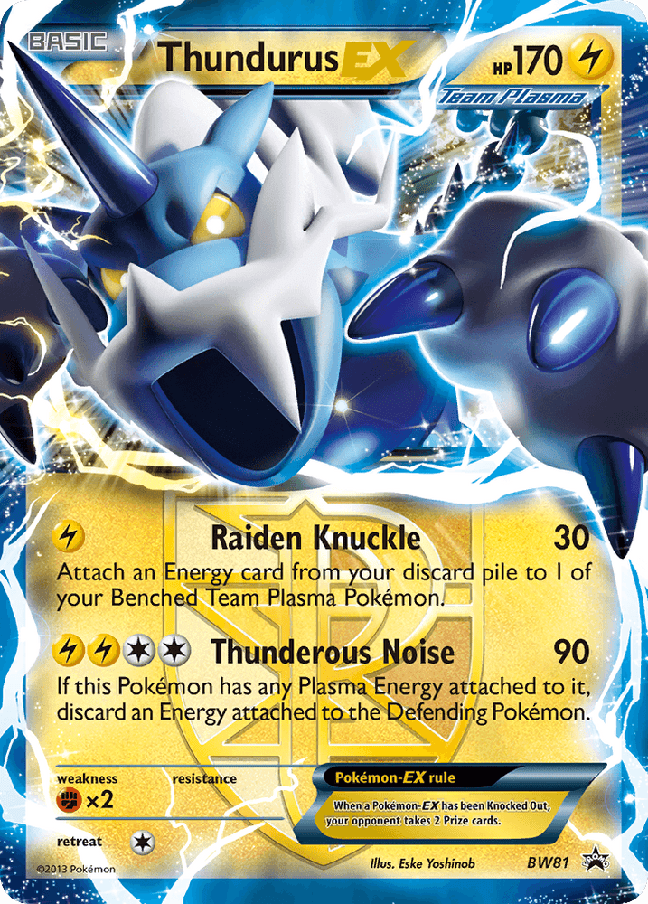 Thundurus EX (BW81) [Black & White: Black Star Promos] (Online Only)
