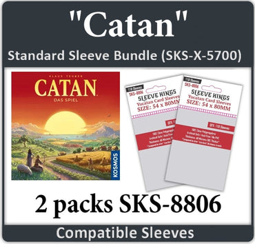 "Catan" Compatible Card Sleeve Bundle (8806 X 2) (ONLINE ORDER ONLY)