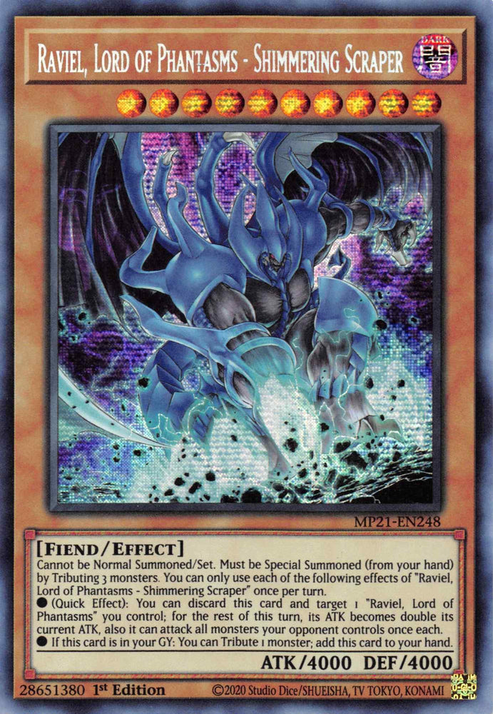 Raviel, Lord of Phantasms - Shimmering Scraper [MP21-EN248] Prismatic Secret Rare (ONLINE ORDER ONLY)