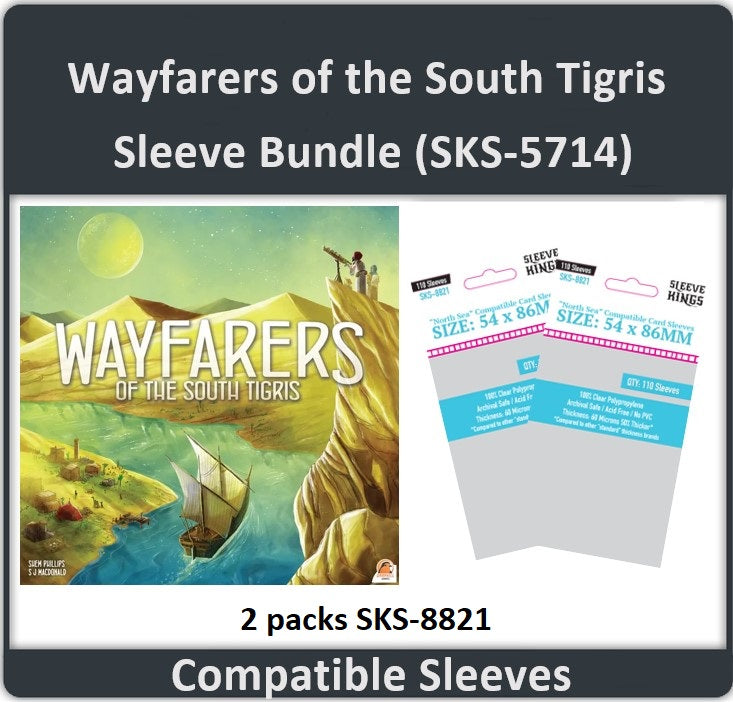 "Wayfarers of the South Tigris" Compatible Card Sleeve Bundle (8821 X 2) (ONLINE ORDER ONLY)
