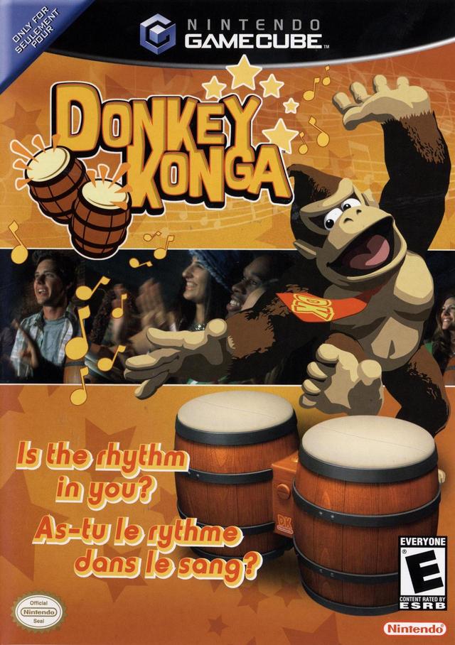 Donkey Konga Bongos + 2 Game Beat Bundle (Gamecube) (Online Order Only)