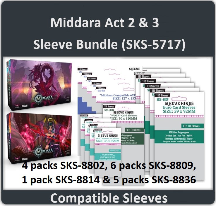 "Middara Act 2 + 3" All-In Compatible Sleeve Bundle (8802 X 4 + 8809 X 6 + 8814 X 1 + 8836 X 5) (ONLINE ORDER ONLY)