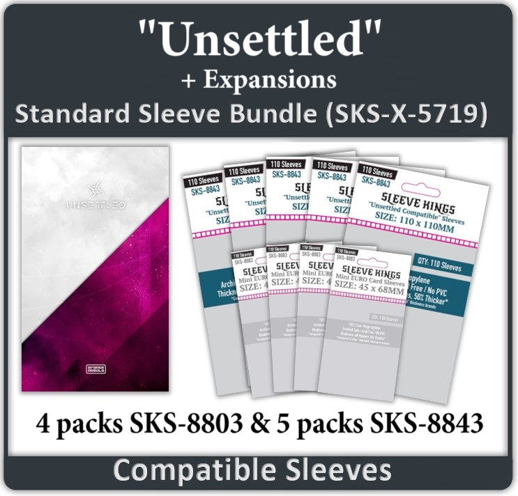 "Unsettled" All In Compatible Card Sleeve Bundle (8803 X 4, 8843 X 5) (ONLINE ORDER ONLY)