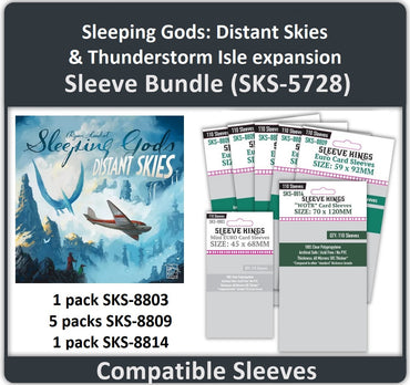 "Sleeping Gods: Distant Skies & Thunderstorm Isle" Expansion Compatible Sleeve Bundle (8803 X1 + 8809 X5 + 8814 X1) (ONLINE ORDER ONLY)