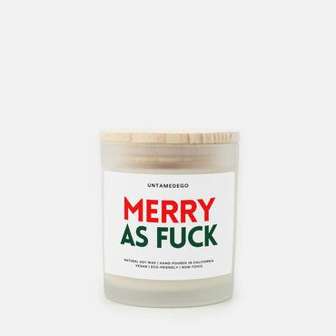 Merry As Fuck Christmas Candle (ONLINE ORDER ONLY)