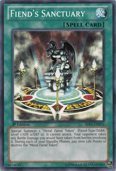 Fiend's Sanctuary [BP01-EN076] Common (ONLINE ORDER ONLY)