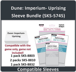 "Dune: Imperium – Uprising" Compatible Card Sleeve Bundle (8803 X 1, 8810 X 2, 8832 X 1) (ONLINE ORDER ONLY)