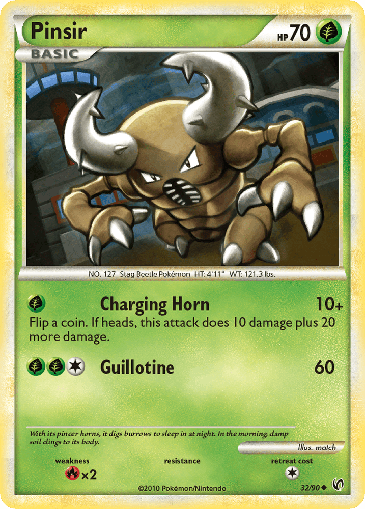 Pinsir (32/90) [HeartGold & SoulSilver: Undaunted] (Online Only)