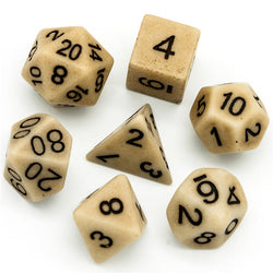 Brown Imitation Stone DND Dice RPG Resin Dice (46g) (Online Only)