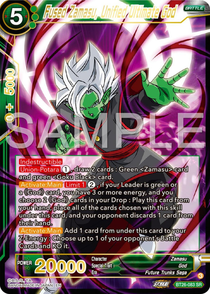 Fused Zamasu, Unified Ultimate God (BT26-083) [Ultimate Advent] (ONLINE ORDER ONLY)