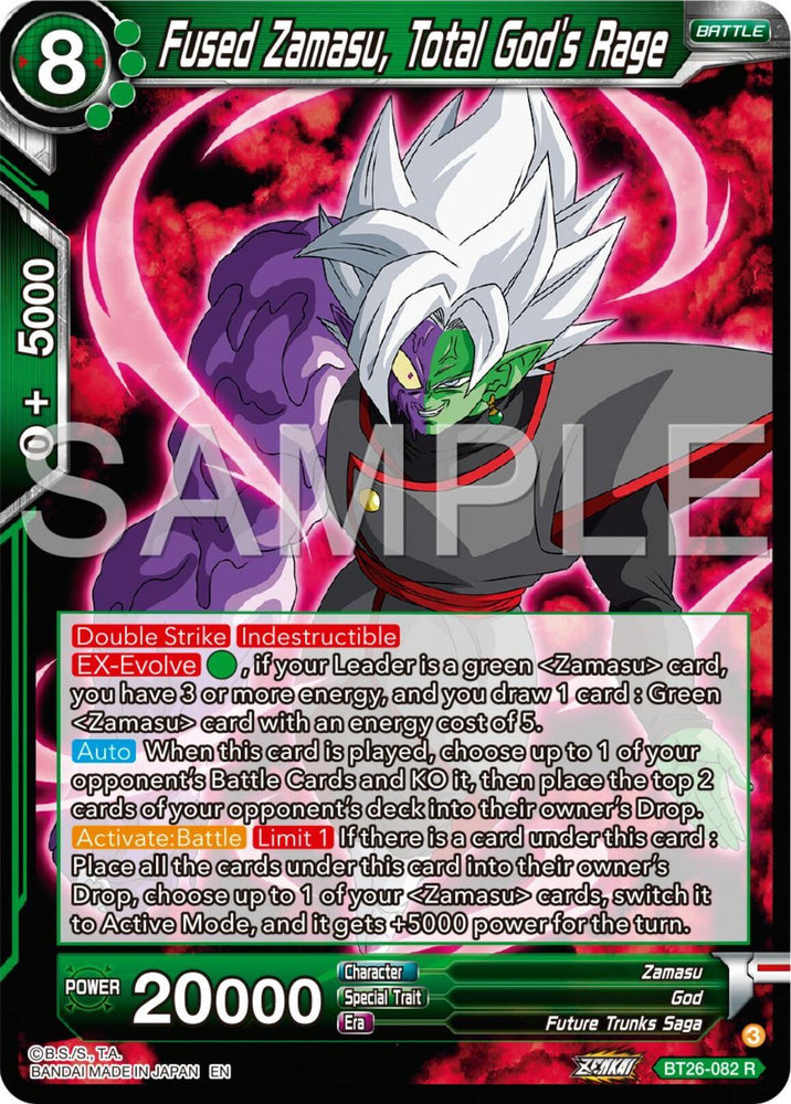 Fused Zamasu, Total God's Rage (BT26-082) [Ultimate Advent] (ONLINE ORDER ONLY)