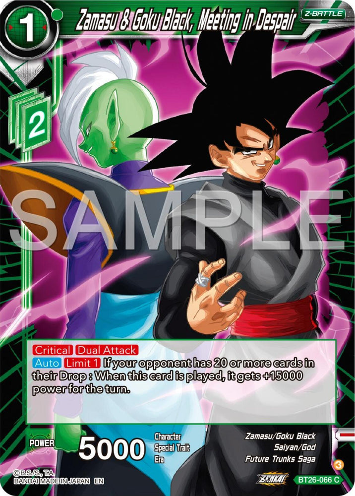 Zamasu & Goku Black, Meeting in Despair (BT26-066) [Ultimate Advent] (ONLINE ORDER ONLY)