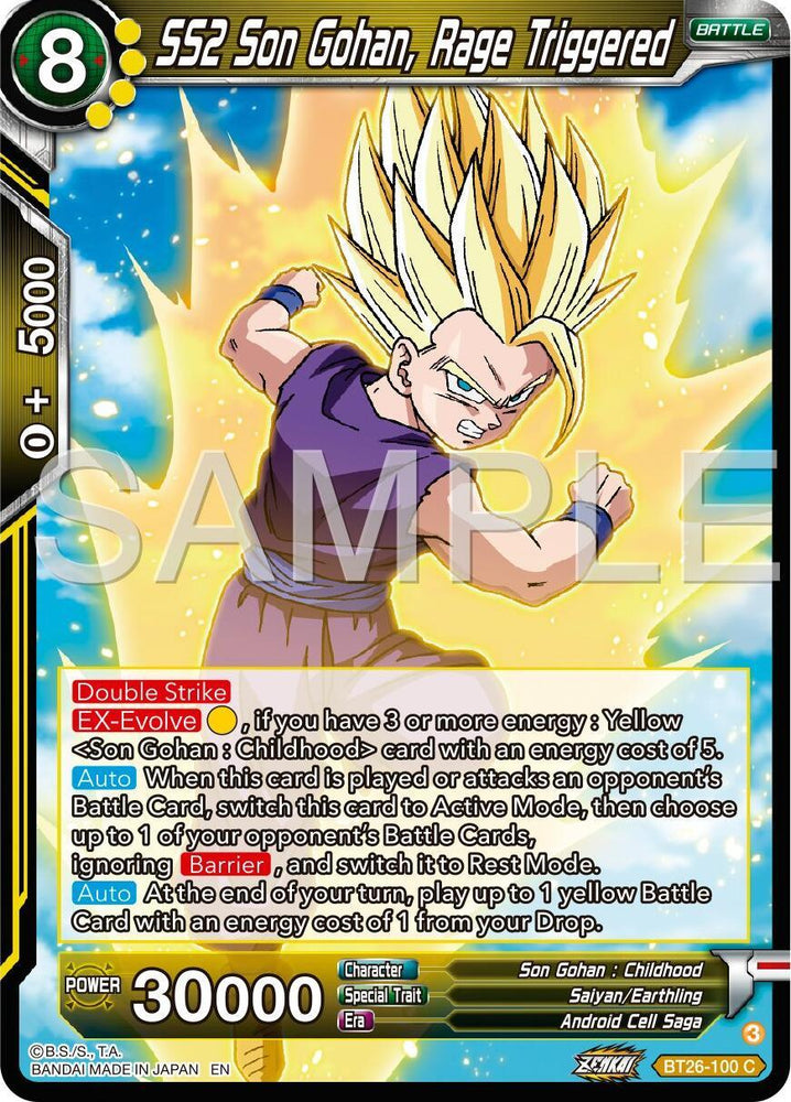 SS2 Son Gohan, Rage Triggered (BT26-100) [Ultimate Advent] (ONLINE ORDER ONLY)