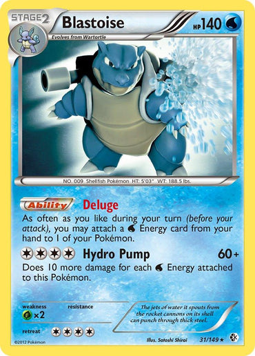Blastoise (31/149) (Theme Deck Exclusive) [Black & White: Boundaries Crossed] (Online Only)