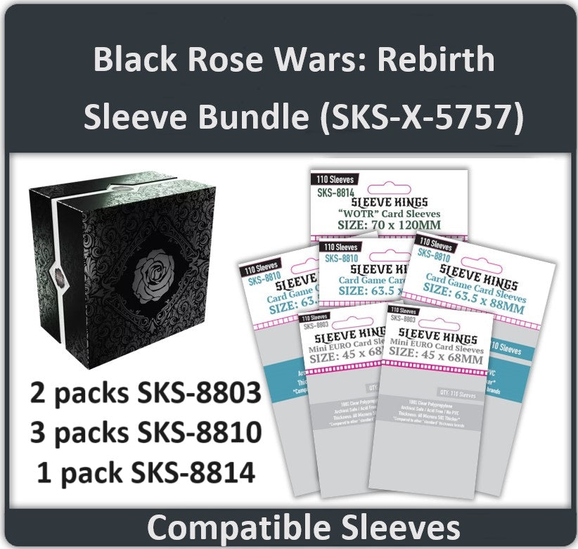 "Black Rose Wars: Rebirth" Compatible Card Sleeve Bundle (8803 x 2 + 8810 x 3 + 8814 x 1) (ONLINE ORDER ONLY)