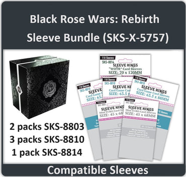 "Black Rose Wars: Rebirth" Compatible Card Sleeve Bundle (8803 x 2 + 8810 x 3 + 8814 x 1) (ONLINE ORDER ONLY)