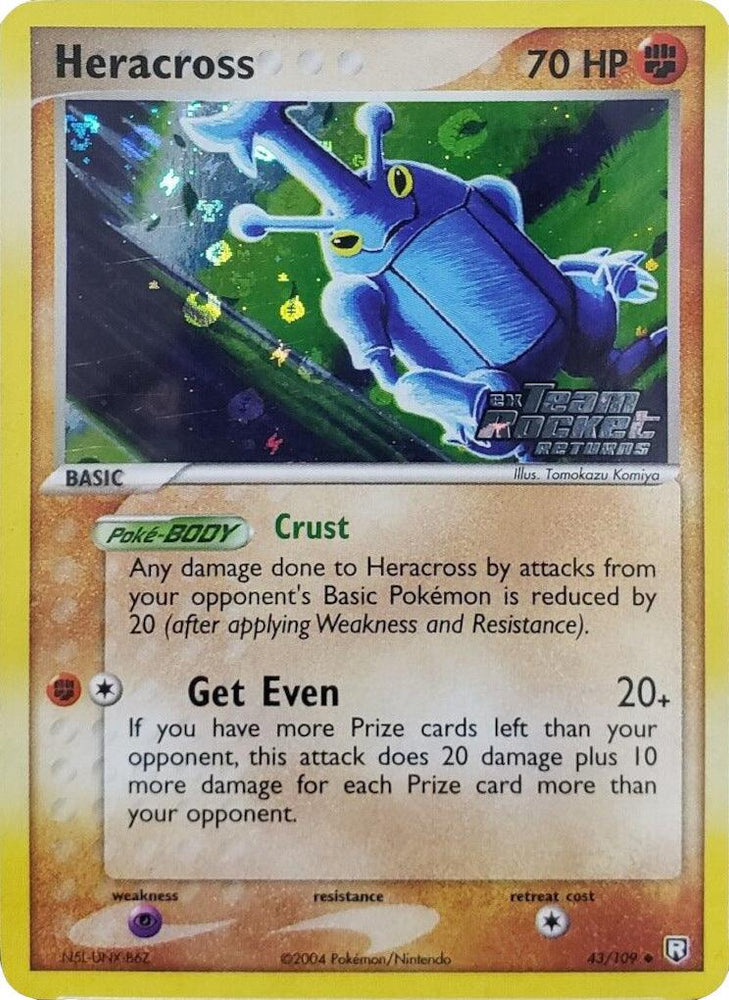 Heracross (43/109) (Stamped) [EX: Team Rocket Returns] (Online Only)