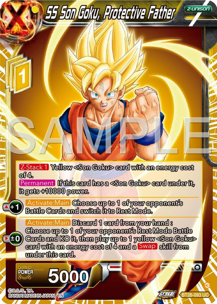 SS Son Goku, Protective Father (BT26-093) [Ultimate Advent] (ONLINE ORDER ONLY)