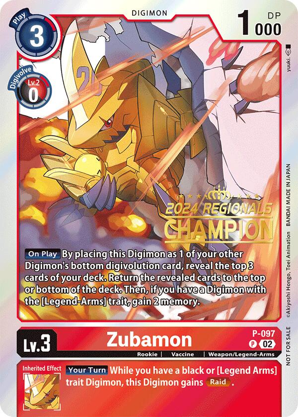 Zubamon [P-097] - P-097 (2024 Regionals Champion) [Promotional Cards]