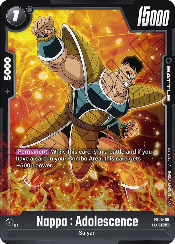 Nappa : Adolescence (Bonus Pack Alternate Art) [Starter Deck: Bardock] (ONLINE ORDER ONLY)