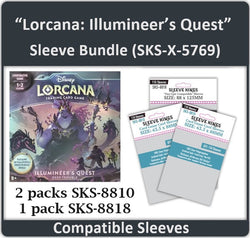 "Lorcana: Illumineer's Quest" Compatible Card Sleeve Bundle (8810 x 2 + 8818 x 1) (ONLINE ORDER ONLY)