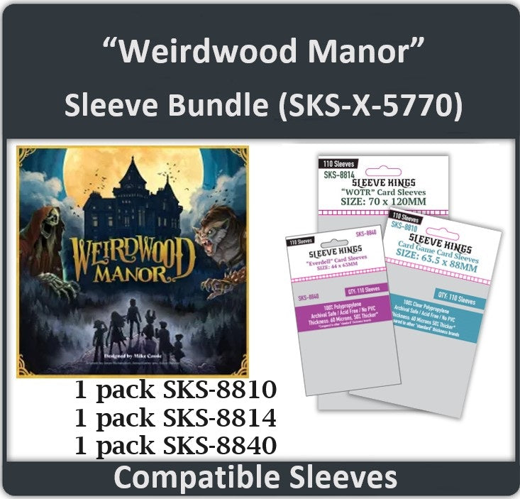 "Weirdwood Manor" Compatible Card Sleeve Bundle (8810 x 1, 8814 x 1,  8840 x 1) (ONLINE ORDER ONLY)