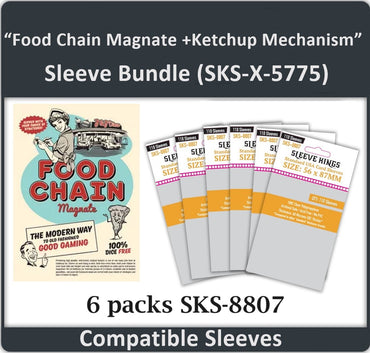 "Food Chain Magnate +Ketchup Mechanism" Compatible Sleeve Bundle (8807 x 6) (ONLINE ORDER ONLY)