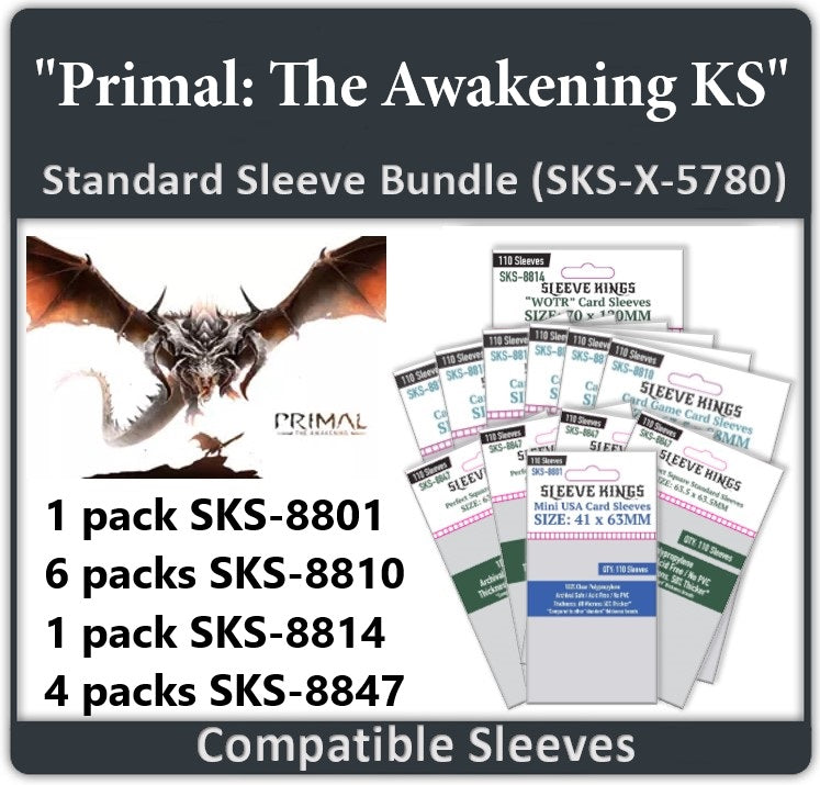 "Primal: The Awakening KS" Sleeve Bundle (8801 X 1 + 8810 X 6 + 8814 X 1 + 8847 X 4) (ONLINE ORDER ONLY)