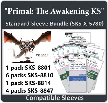 "Primal: The Awakening KS" Sleeve Bundle (8801 X 1 + 8810 X 6 + 8814 X 1 + 8847 X 4) (ONLINE ORDER ONLY)