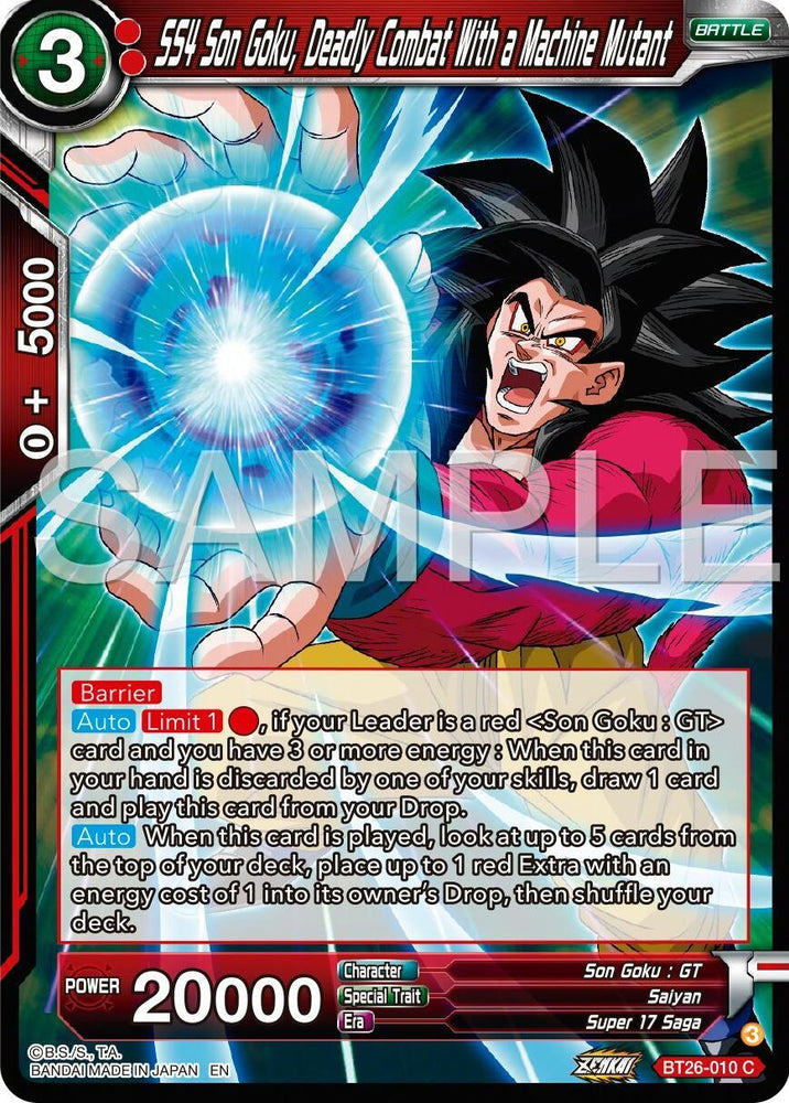 SS4 5on Goku, Deadly Combat With a Machine Mutant (BT26-010) [Ultimate Advent] (ONLINE ORDER ONLY)