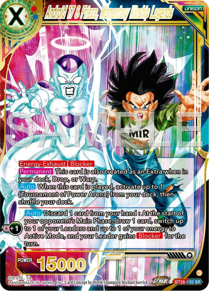Android 17 & Frieza, Momentary Kinship Legends (BT26-135) [Ultimate Advent] (ONLINE ORDER ONLY)