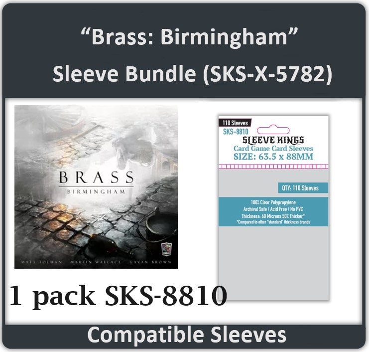 "Brass: Birmingham" Compatible Card Sleeve Bundle (8810 x 1) (ONLINE ORDER ONLY)