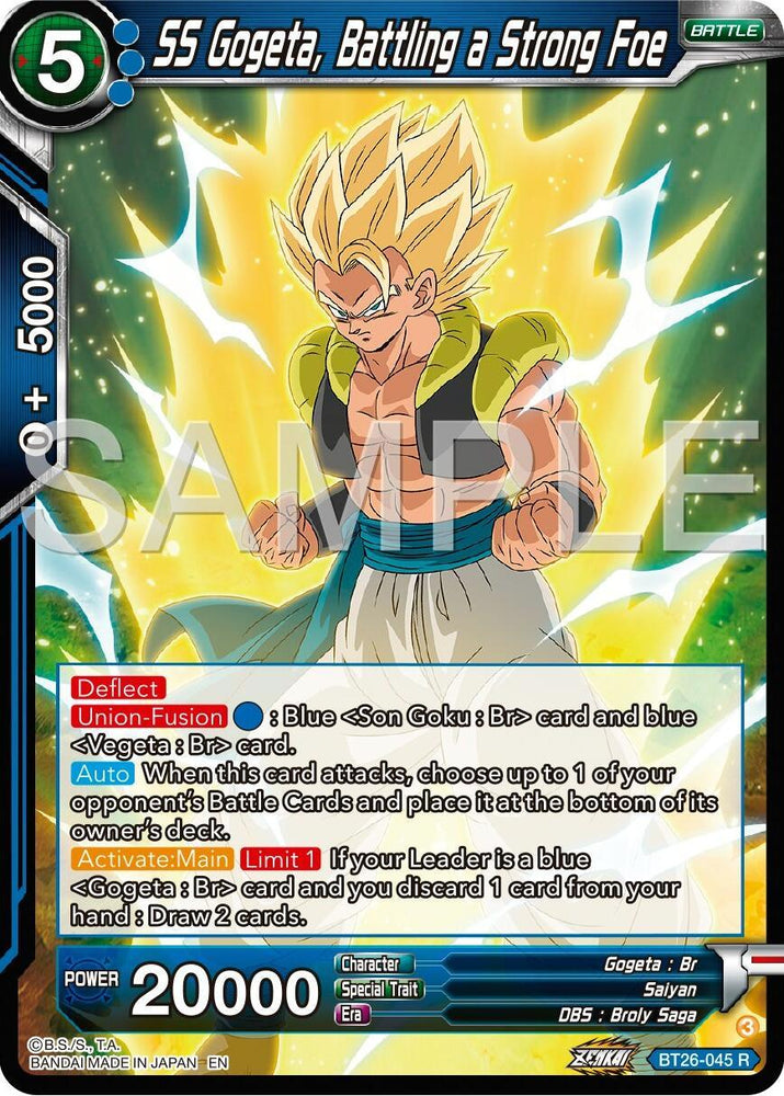 SS Gogeta, Battling a Strong Foe (BT26-045) [Ultimate Advent] (ONLINE ORDER ONLY)
