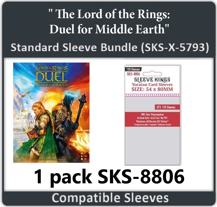 "The Lord of the Rings: Duel for Middle Earth" Compatible Card Sleeve Bundle (8806 x 1) (ONLINE ORDER ONLY)