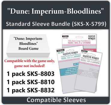 "Dune: Imperium- Bloodlines" Compatible Card Sleeve Bundle (8803 x 1, 8810 x 1, 8832 x 1) (ONLINE ORDER ONLY)