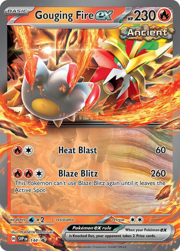 Gouging Fire ex (144) [Scarlet & Violet: Black Star Promos] (Online Only)