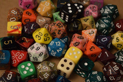 Various Options of "Pound of Dice" RPG Chessex Game Dice d4, d6, d8, d12, d20 Rare Dice (Online Only)