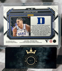 Jayson Tatum 2022 Panini Prizm Draft Picks Purple Wave Variation #51 Duke & BOS (ONLINE ORDER ONLY)