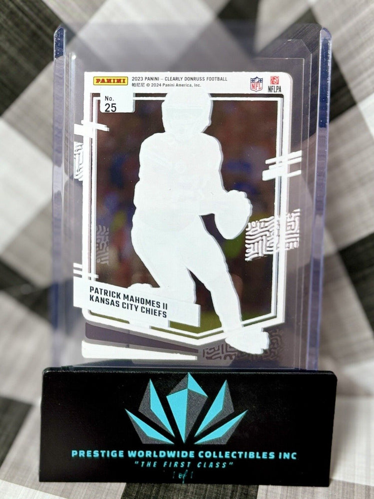 Patrick Mahomes II 2023 Panini Clearly Donruss Base #25 Kansas City Chiefs (ONLINE ORDER ONLY)