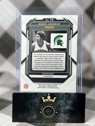 Magic Johnson 2023 Panini Prizm Draft Picks Purple Wave #79 Lakers & MSU SP (ONLINE ORDER ONLY)
