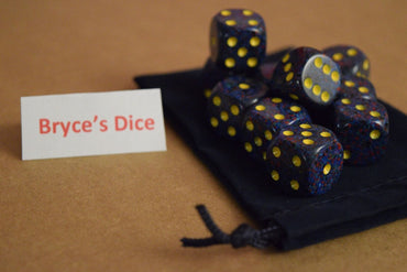 Twilight Speckled 16mm D6 RPG Chessex Dice Blue/ Yellow (Online Only)