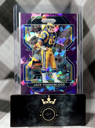 Jack Youngblood 2021 Panini Prizm Purple Cracked Ice /225 #73 Los Angeles Rams (ONLINE ORDER ONLY)