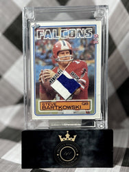 Steve Bartkowski 2022 Jersey Fusion 1988 Game Used Nameplate Patch /25 Falcons (ONLINE ORDER ONLY)