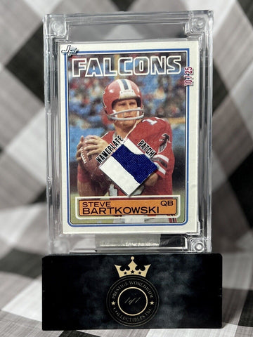 Steve Bartkowski 2022 Jersey Fusion 1988 Game Used Nameplate Patch /25 Falcons (ONLINE ORDER ONLY)